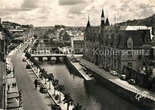 Quimper Les Passerelles sur l Odetet la Prefecture Quimper