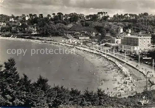 Perros Guirec Vue generale de la grande plage de Trestraou Perros Guirec