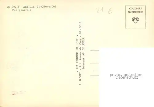 Genlis Vue generale de la ville Genlis