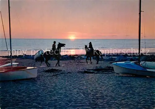 Hauteville sur Mer Le soir sur la plage des chevaux Hauteville sur Mer