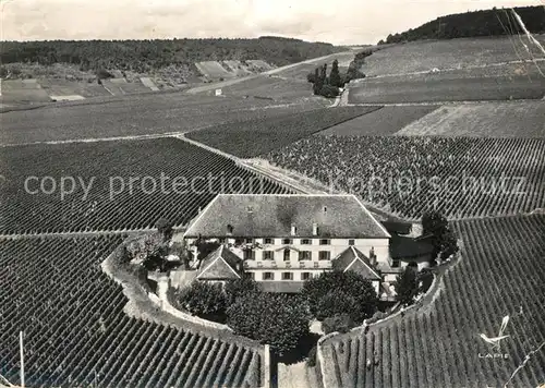 Aloxe Corton Cuverie du Chateau Corton Grancey vue aerienne Aloxe Corton