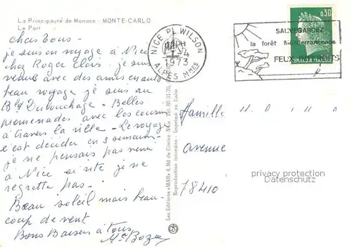 Monte Carlo Le port de la Principaute de Monaco Monte Carlo