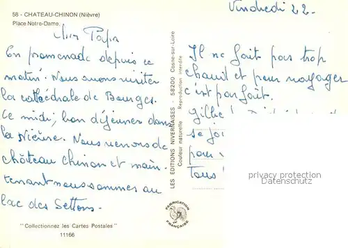 Chateau Chinon_Ville Place Notre Dame Chateau Chinon_Ville