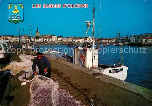 Les_Sables d_Olonne Port Bateau de peche la Chaume Les_Sables d_Olonne
