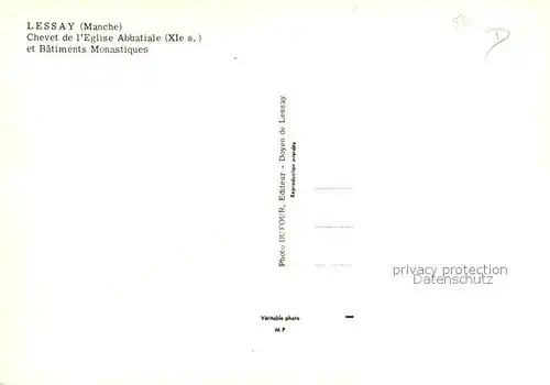 Lessay Eglise Abbatiale XIe siecle Batiments Monastiques Lessay