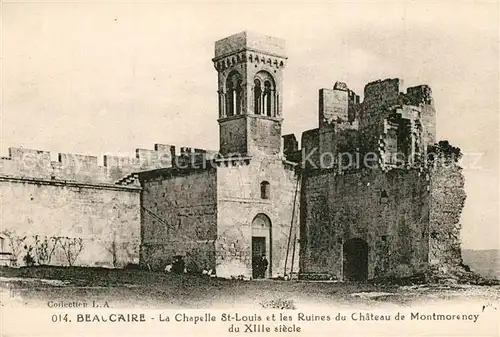 Beaucaire_Gard Chapelle et les Ruines du Chateau de Montmorency Beaucaire Gard