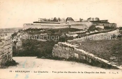 Besancon_Doubs Citadelle Chemin de la Chapelle des Buis Besancon Doubs