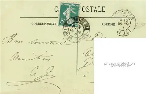 Le_Puy en Velay Vue prise a travers les Pins Le_Puy en Velay