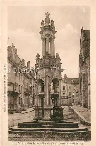 Autun_Antique Fontaine Saint Lazare  Autun Antique