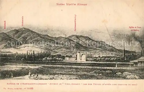 Hartmannswillerkopf Apres une Gravur Hartmannswillerkopf