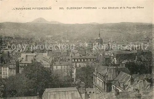 Clermont Ferrand avec le Puy de Dome Clermont Ferrand