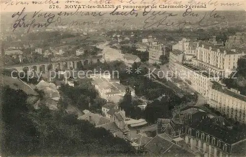 Royat_les_Bains et panorama de Clermont Ferrand Royat_les_Bains