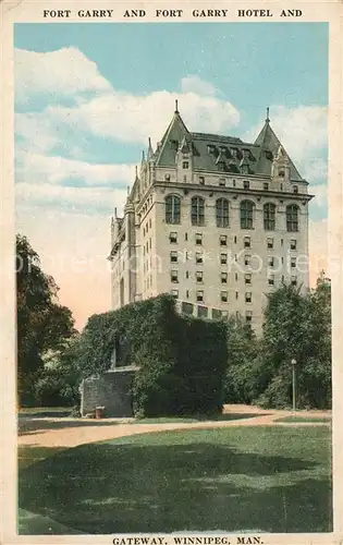 Winnipeg Fort Garry Hotel and Gateway  Winnipeg