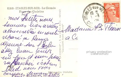 Etables sur Mer_Cotes d_Armor Plage des Godelins Etables sur Mer_Cotes d