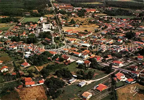 Mimizan_Landes et Mimizan Bourg Eglise Mairie vue aerienne Mimizan_Landes