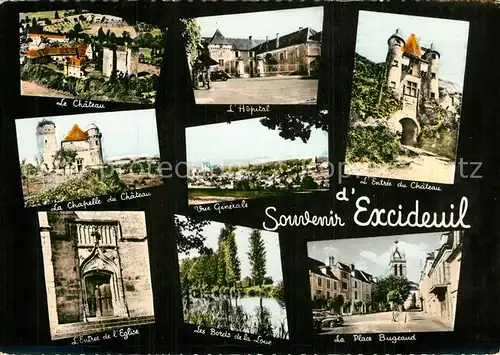Excideuil Chateau Hopital Chapelle Eglise Place Bugeaud La Loue Excideuil