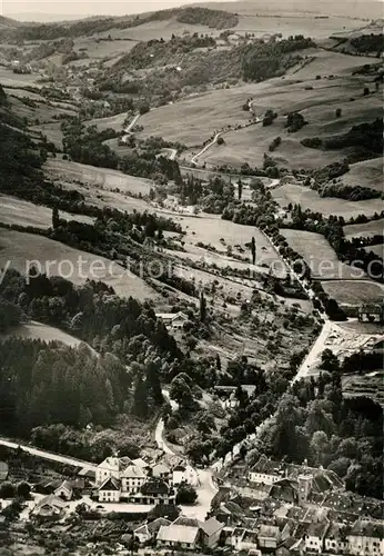 Salins les Bains Faubourg Pasteur vue aerienne Salins les Bains