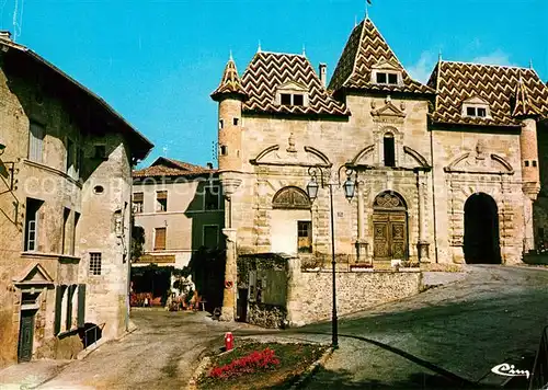 Saint Antoine l_Abbaye Facade principale de la Mairie et la Grande Rue Saint Antoine l Abbaye