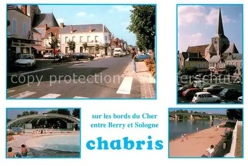 Chabris Centre ville Eglise Piscine Plage du Cher Chabris