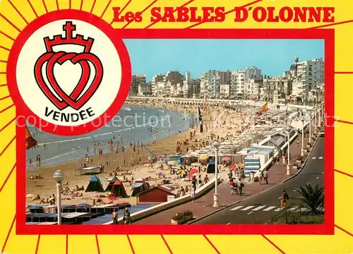 Les_Sables d_Olonne La plage et le remblai Wappen Les_Sables d_Olonne