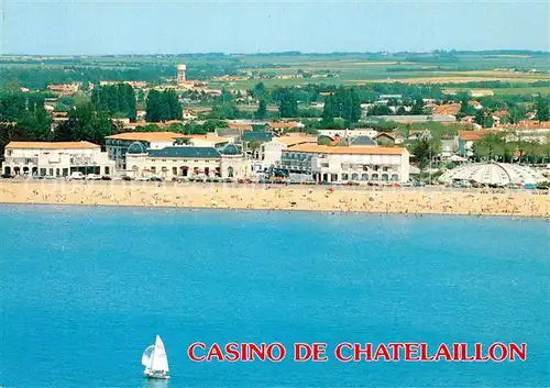 Chatelaillon Plage La plage Casino Piscine et les residences vue aerienne Chatelaillon Plage