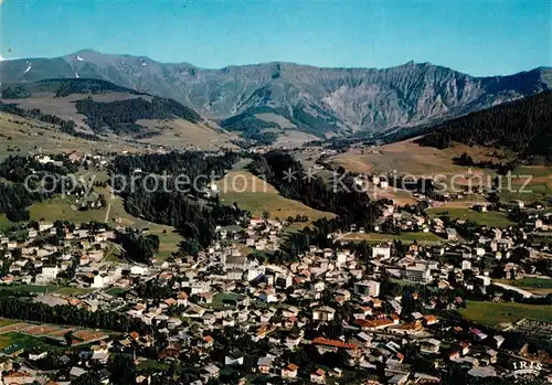 Megeve Station Chaine du Mont July et Aiguilles Croches vue aerienne Megeve