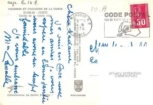 Corte Entree de la vieille ville Corte