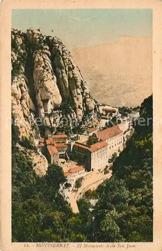 Montserrat_Kloster El Monasterio desde San Juan Montserrat_Kloster