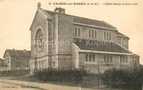 Vaires sur Marne Eglise Sainte Jeanne d Arc Vaires sur Marne