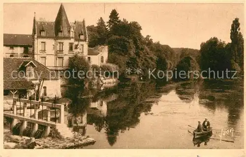 Moret sur Loing Bords du Loing en amont du pont Moret sur Loing