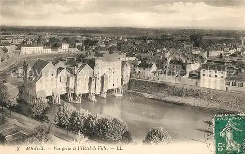 Meaux_Seine_et_Marne Panorama vue prise de l Hotel de Ville Meaux_Seine_et_Marne