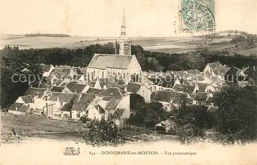 Donnemarie en Montois Vue panoramique Eglise Donnemarie en Montois