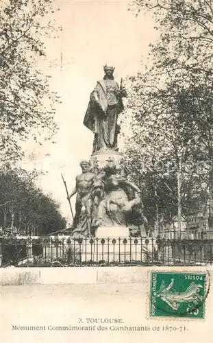 Toulouse_Haute Garonne Monument Commemoratif des Combattants de 1870 71 Toulouse Haute Garonne