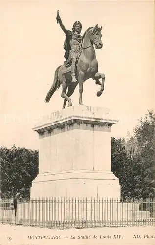 Montpellier_Herault Statue de Louis XIV Monument Montpellier Herault