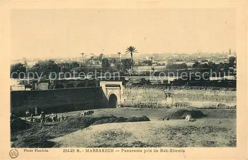 Marrakech_Marrakesch Panorama pris de Bab Khemis Marrakech Marrakesch