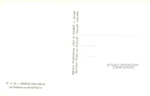 Jonzac Chateau vu de la Prairie Jonzac