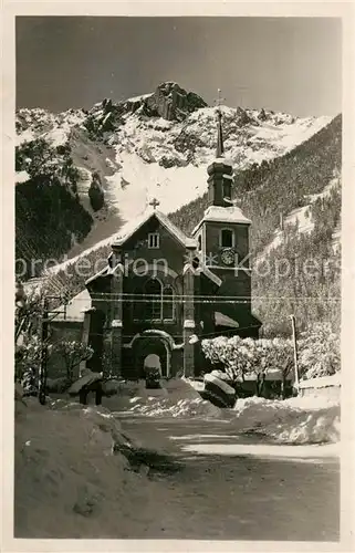 Chamonix Eglise en hiver Chamonix