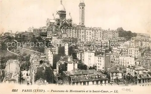 Paris Panorama de Montmartre et le Sacre Coeur Paris