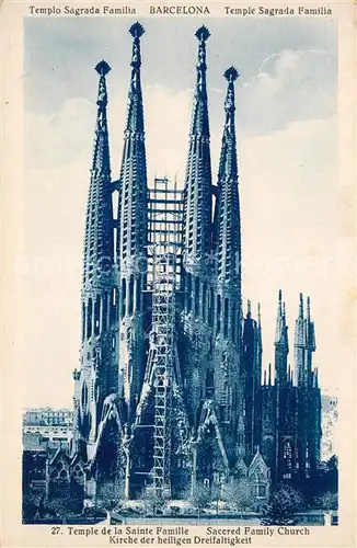 Barcelona_Cataluna Templo Sagrada Familia Kirche der heiligen Dreifaltigkeit Barcelona Cataluna