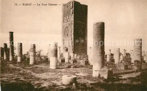 Rabat_Marokko La Tour Hassan Ruines Rabat Marokko