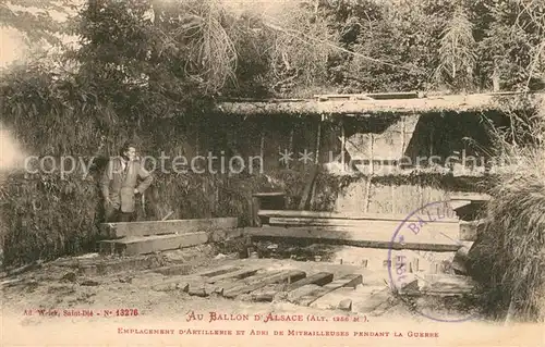 Ballon d_Alsace Emplacement d Artillerie et Abri de Mitrailleuses pendant la Guerre Ballon d Alsace