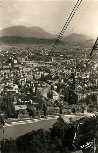 Grenoble Telepherique de la Bastille Perspective sur la ville Grenoble