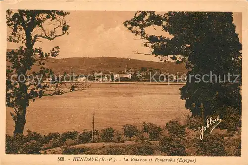 Hendaye_Pyrenees_Atlantiques La Bidassoa et Fontarabie Hendaye_Pyrenees
