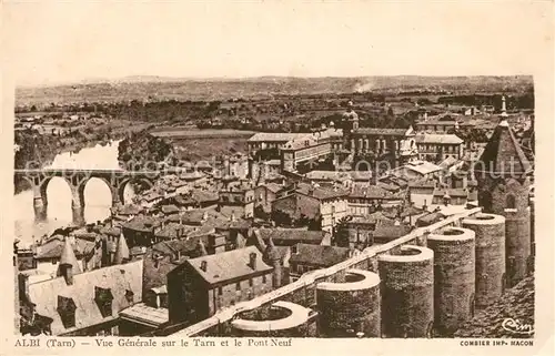 Albi_Tarn Vue generale sur le Tarn et le pont neuf Albi_Tarn