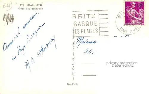 Biarritz_Pyrenees_Atlantiques Panorama Cote des Basques Biarritz_Pyrenees