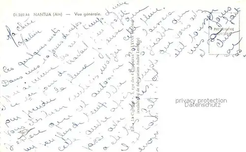 Nantua Vue generale de la ville sur le lac Montagnes Nantua