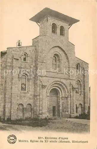 Moirax Eglise du XIe siecle Monument Historique Moirax