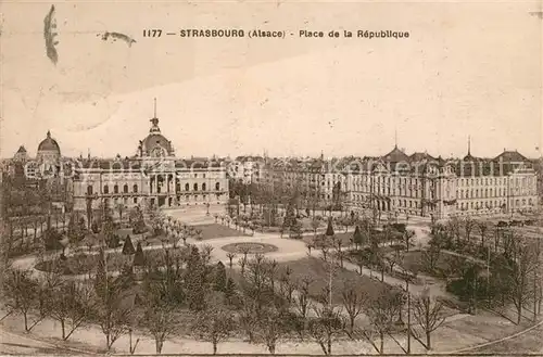 Strasbourg_Alsace Place de la Republique Strasbourg Alsace