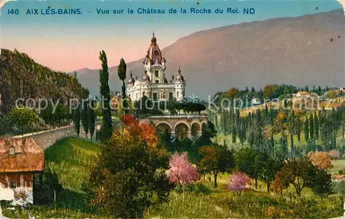 Aix les Bains Chateau vu de la Roche du Roi Aix les Bains