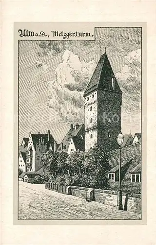 Ulm_Donau Metzgerturm  Ulm_Donau
